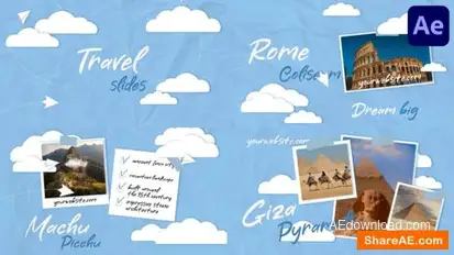 Travel Slides for After Effects Openers template preview