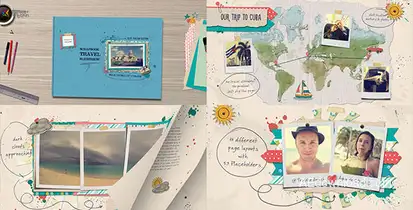 Travel Slideshow Video Displays template preview