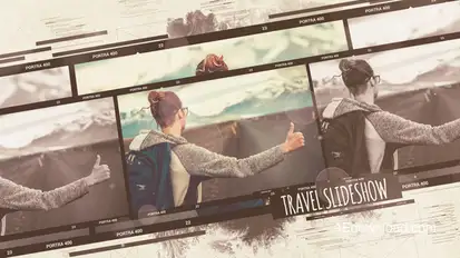 Travel Slideshow Video Displays template preview