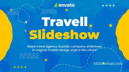 Travel Slideshow broadcast-packages template preview