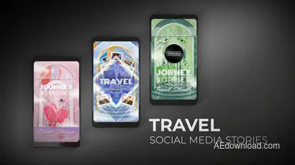 Travel Social Media Stories Product Promo template preview