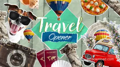 Travel Stop Motion Opener Openers template preview