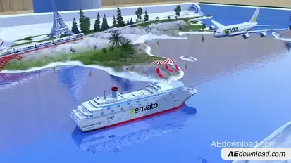 Travel The World Logo Stings template preview