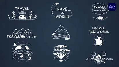 Travel titles [After Effects] Titles template preview