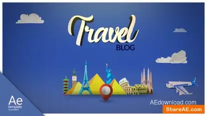 Travel Vlog Openers template preview