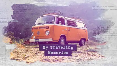 Traveling Slideshow / Memories Photo Album / Family and Friends / Adventure and Journey Openers template preview