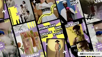 Trending Stories Pack Product Promo template preview