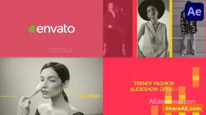 Trendy Fashion Slideshow Opener for After Effects Openers template preview