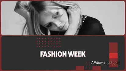 Trendy Fashion Slideshow Opener Video Displays template preview