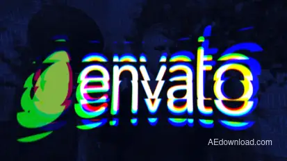 Trendy Glitch Logo Logo Stings template preview