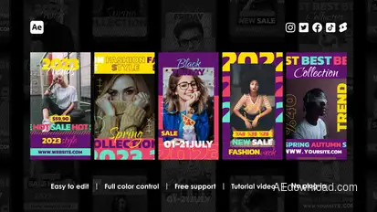 Trendy Instagram Stories Product Promo template preview