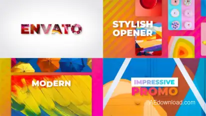 Stomp Typography Opener – Fast Dynamic Intro Animation with Rhythmic Text, Placeholders, Urban Style Openers template preview