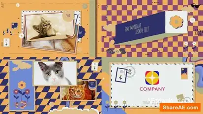 Trendy Retro Intro Openers template preview