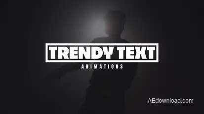 Trendy Text Animations Titles template preview