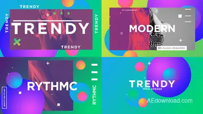 Trendy Typo Opener Openers template preview