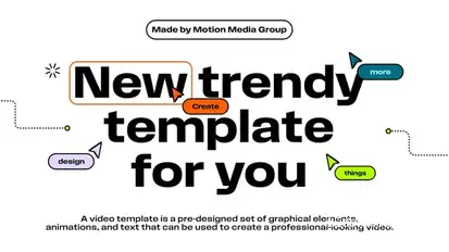 Trendy Typography Intro Openers template preview