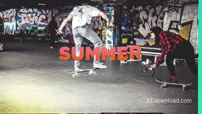 Trendy Vacations Video Displays template preview