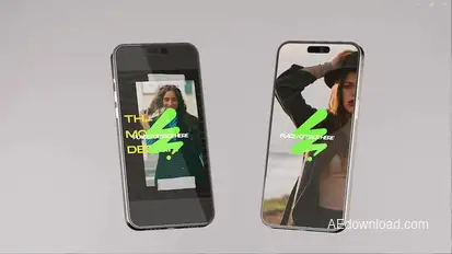 Trendy Vertical Phone Promo Product Promo template preview