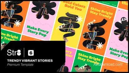 Trendy Vibrant Stories Product Promo template preview