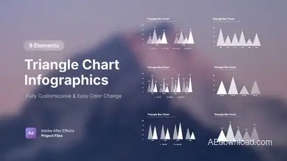 Triangle Chart Infographics Infographics template preview