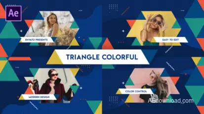 Triangle Colorful Opener Openers template preview