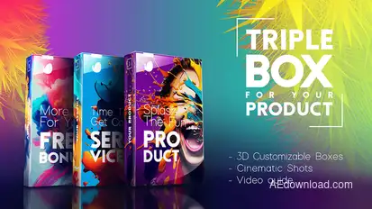 Triple Box Set for Your Digital Product Product Promo template preview