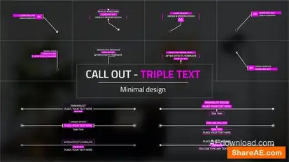 Triple Text Call - Outs Openers template preview