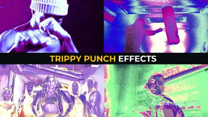 Trippy Punch Effects | After Effects Elements template preview