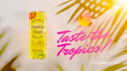 Tropical Twist Mockup Product Promo template preview