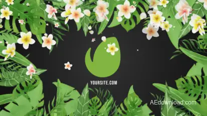 Tropical Vibes Logo Reveal Logo Stings template preview