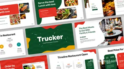 Trucker Food Video Display After Effect Template Elements template preview