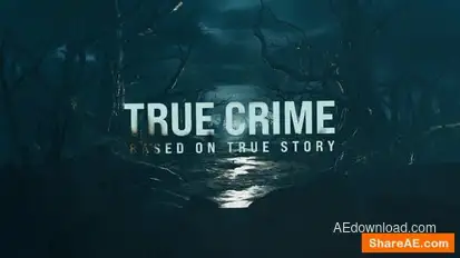 True Crime Logo Reveal Logo Stings template preview