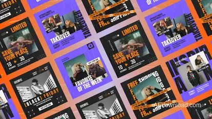 True Fashion Streetwear Instagram Posts Product Promo template preview