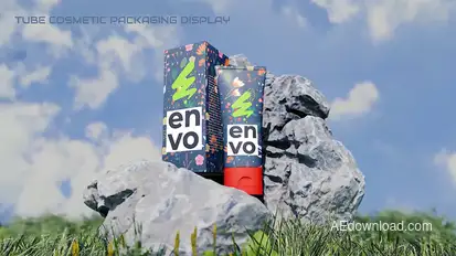 Tube Cosmetic Packaging Display Product Promo template preview