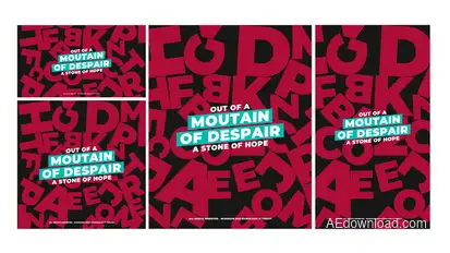 Tumbling Quotes Titles template preview