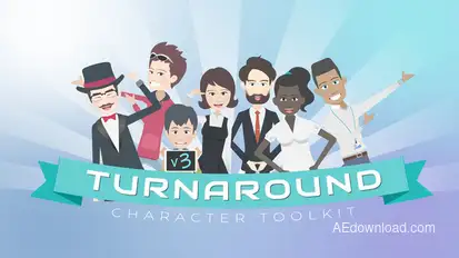 Turnaround Character Toolkit 3 Product Promo template preview