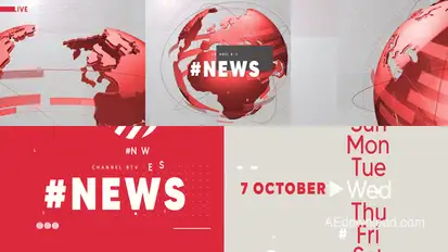 TV Broadcast News broadcast-packages template preview