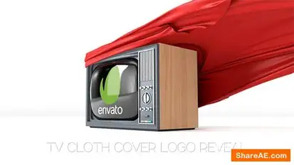TV Cloth Cover Logo Reveal Logo Stings template preview