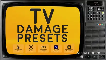 TV Damage Presets 3 Elements template preview