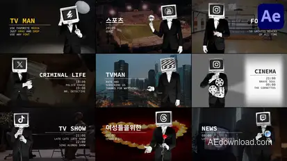 TV Man | After Effects Openers template preview