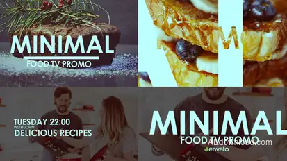Tv Minimal Food Promo Openers template preview