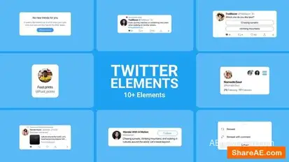 Twitter Elements Elements template preview
