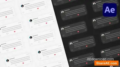 Twitter X Social Media Logo Intro Logo Stings template preview