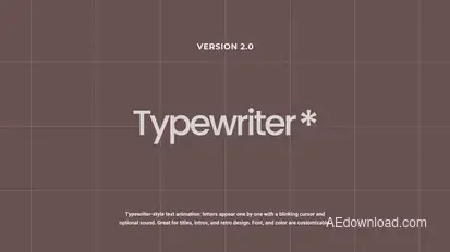 Typewriter 2.0 | AE Titles template preview