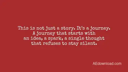 Typewriter Titles template preview