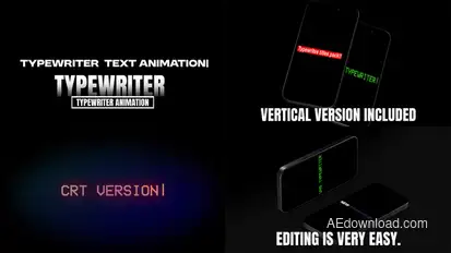 Typewriter animation Pack Titles template preview