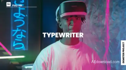 Typewriter Titles template preview