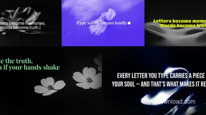 Typewriter Podcast Opener Titles template preview