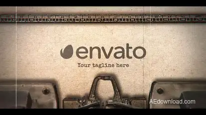 Typewriter Stomp Intro Openers template preview