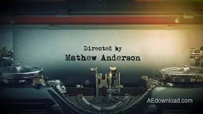 Typewritter Title Titles template preview